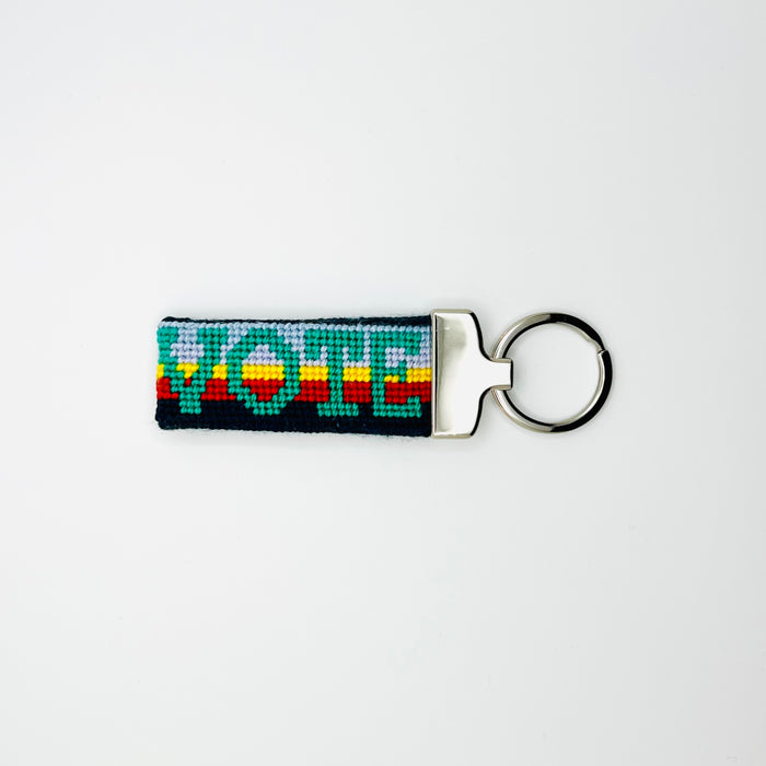 Vote Blue Wave Key Fob